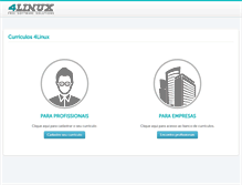 Tablet Screenshot of curriculo.4linux.com.br